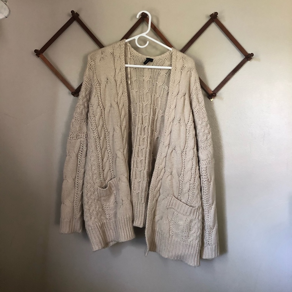 Tan cardigan